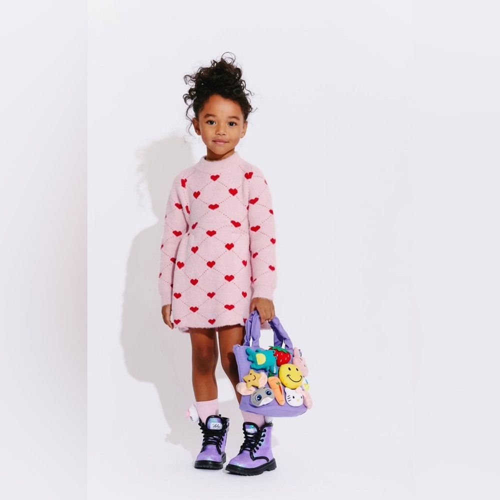 Lola and the boys SWEETHEART SWEATER DRESS